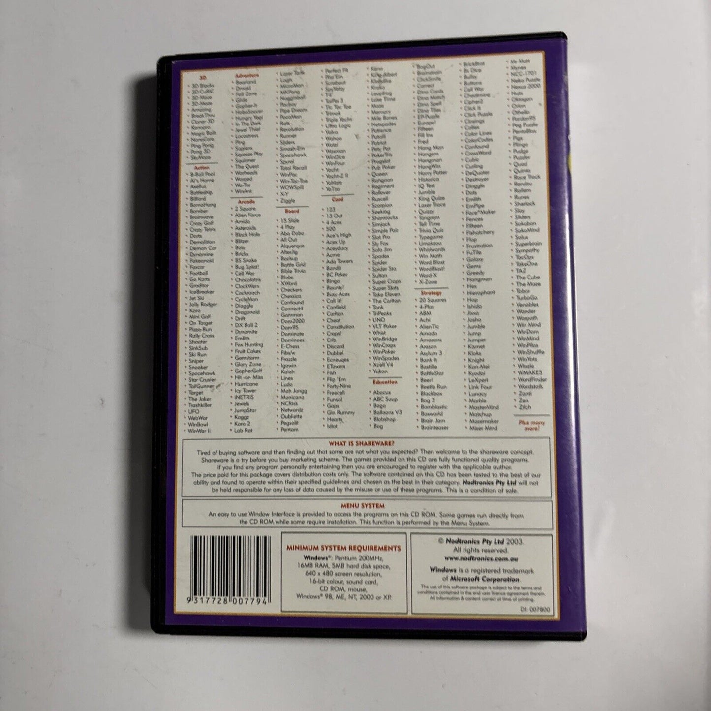 Over 1000 Games For Windows PC Windows 98 ME NT 2000 & XP)