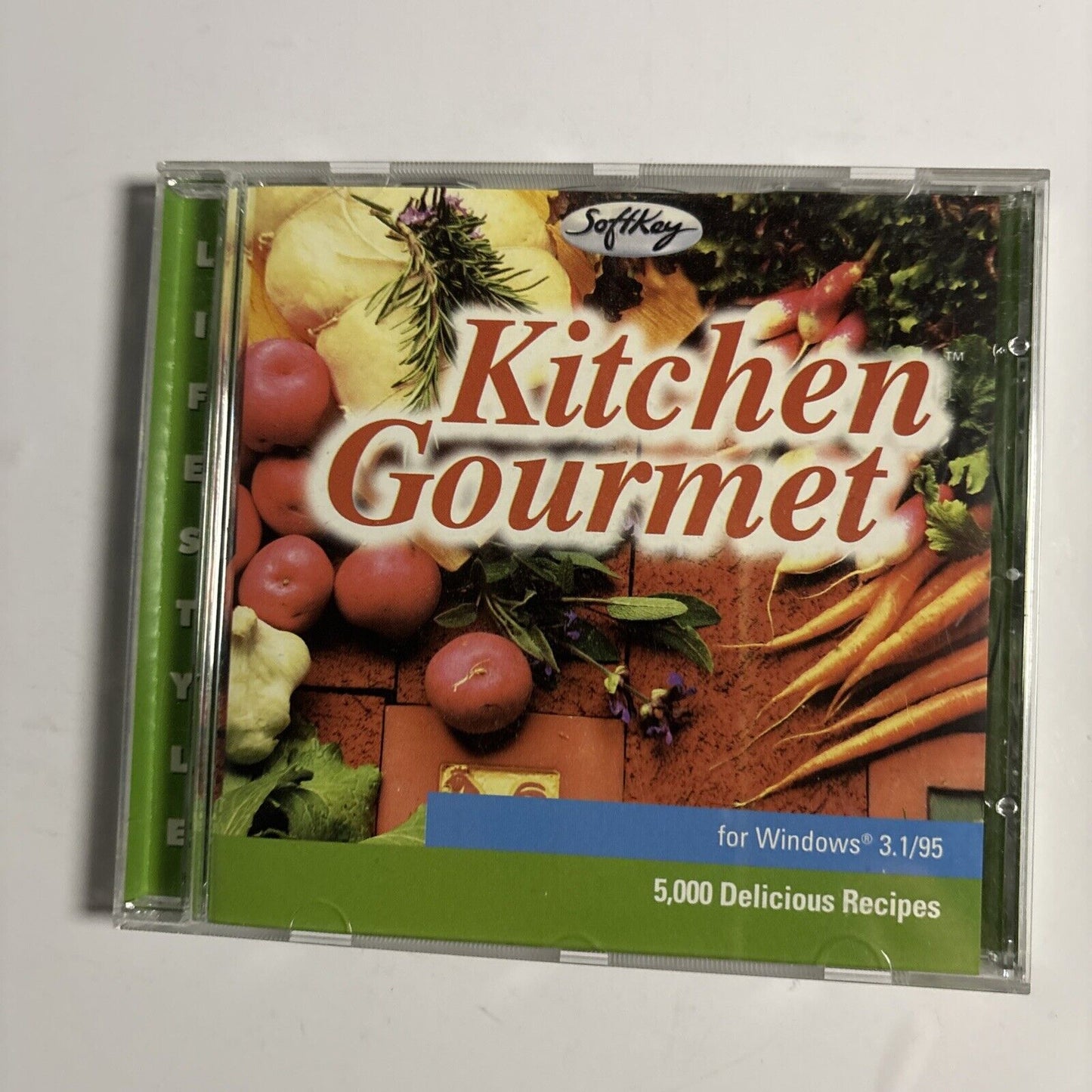 SoftKey Kitchen Gourmet For Windows 3.1 95 PC CDROM 5,000 Recipes