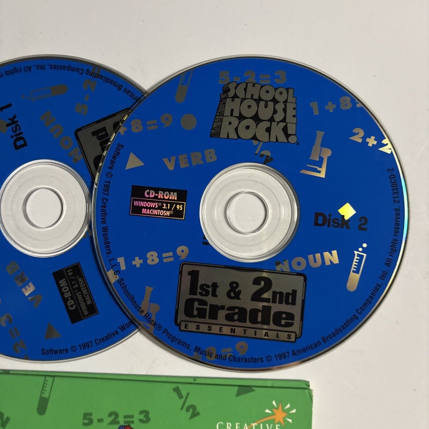 School House Rocks 1st & 2nd Grade Essentials PC CDROM Win3.1 Mac 1997