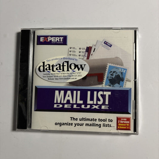 Expert Software: Mail List Deluxe PC CDROM Windows 9.5 3.1 *NEW*