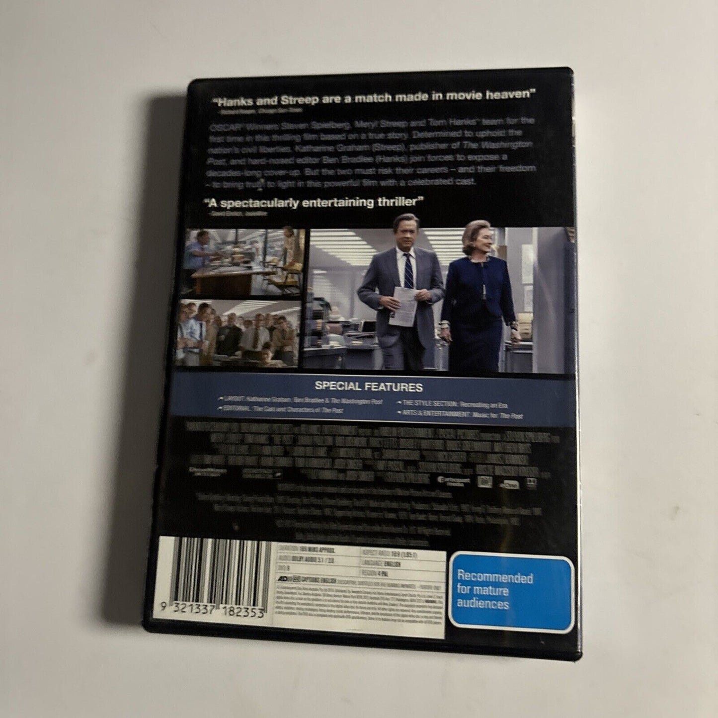The Post (DVD, 2017) Meryl Streep, Tom Hanks, Bob Odenkirk Region 4