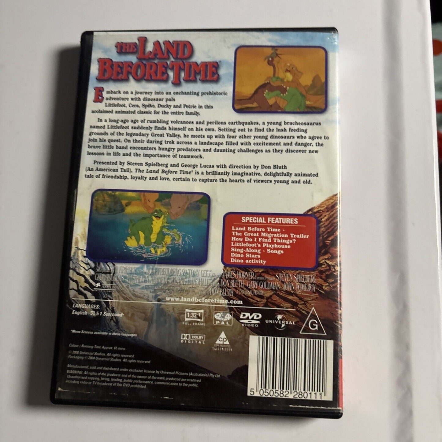 The Land before Time - The Movie (DVD, 1988) Region  4 &2