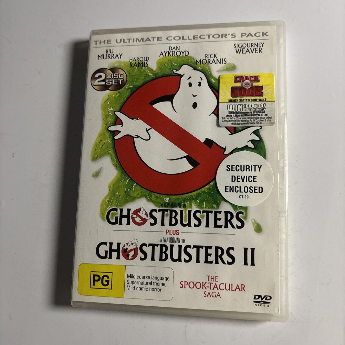Ghostbusters 1 & 2 DVD The Ultimate Collector's Pack Bill Murray Region 4