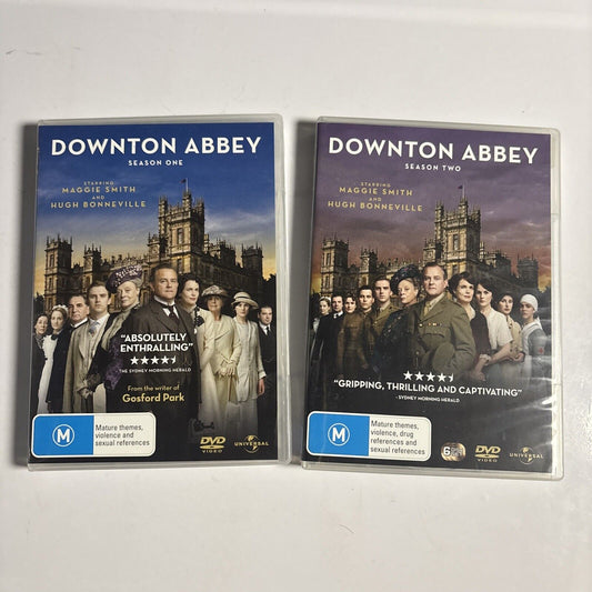 Downton Abbey : Season 1 & 2 (DVD, 2011, 10-Disc) Region 4 &2