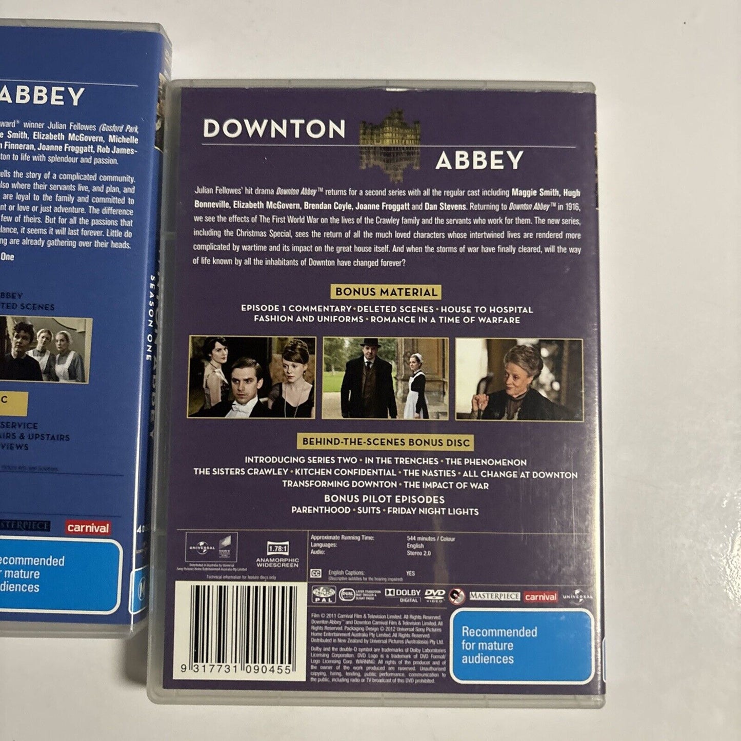 Downton Abbey : Season 1 & 2 (DVD, 2011, 10-Disc) Region 4 &2