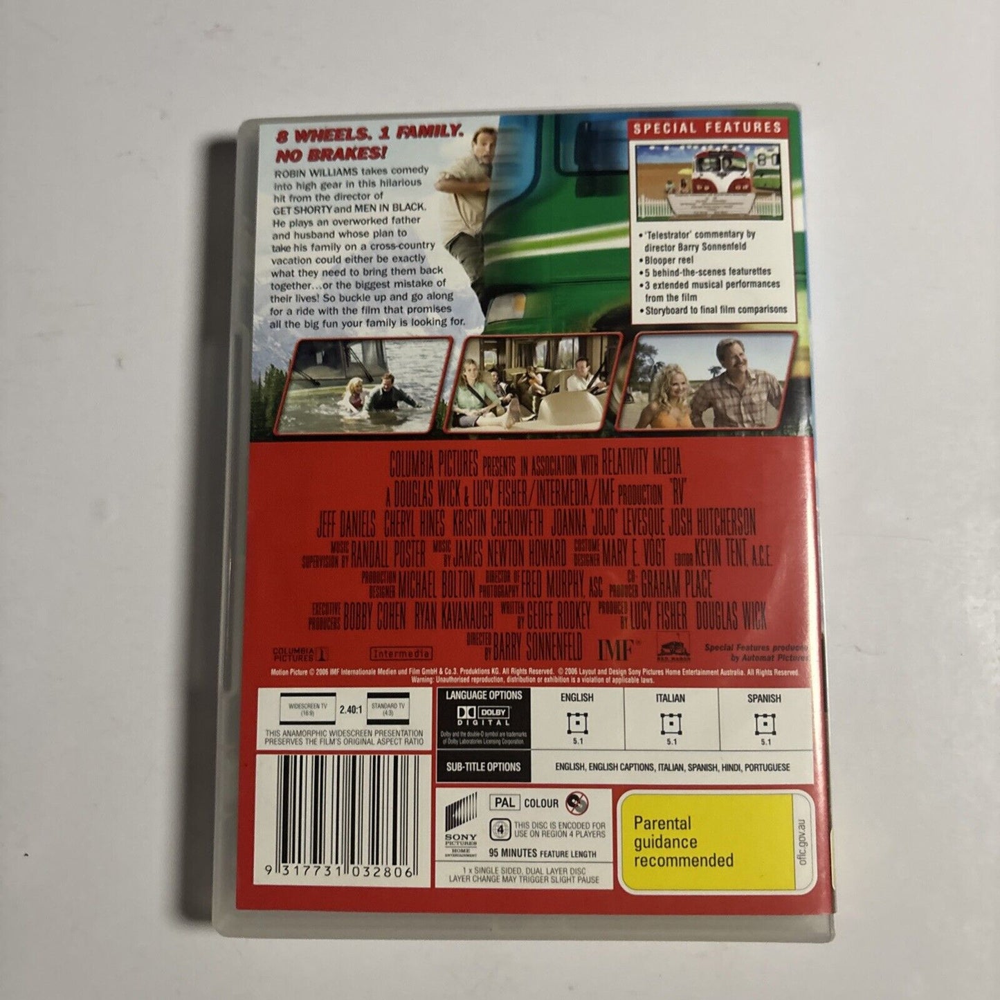 RV - Runaway Vacation (DVD, 2006) Robin Williams Region 4