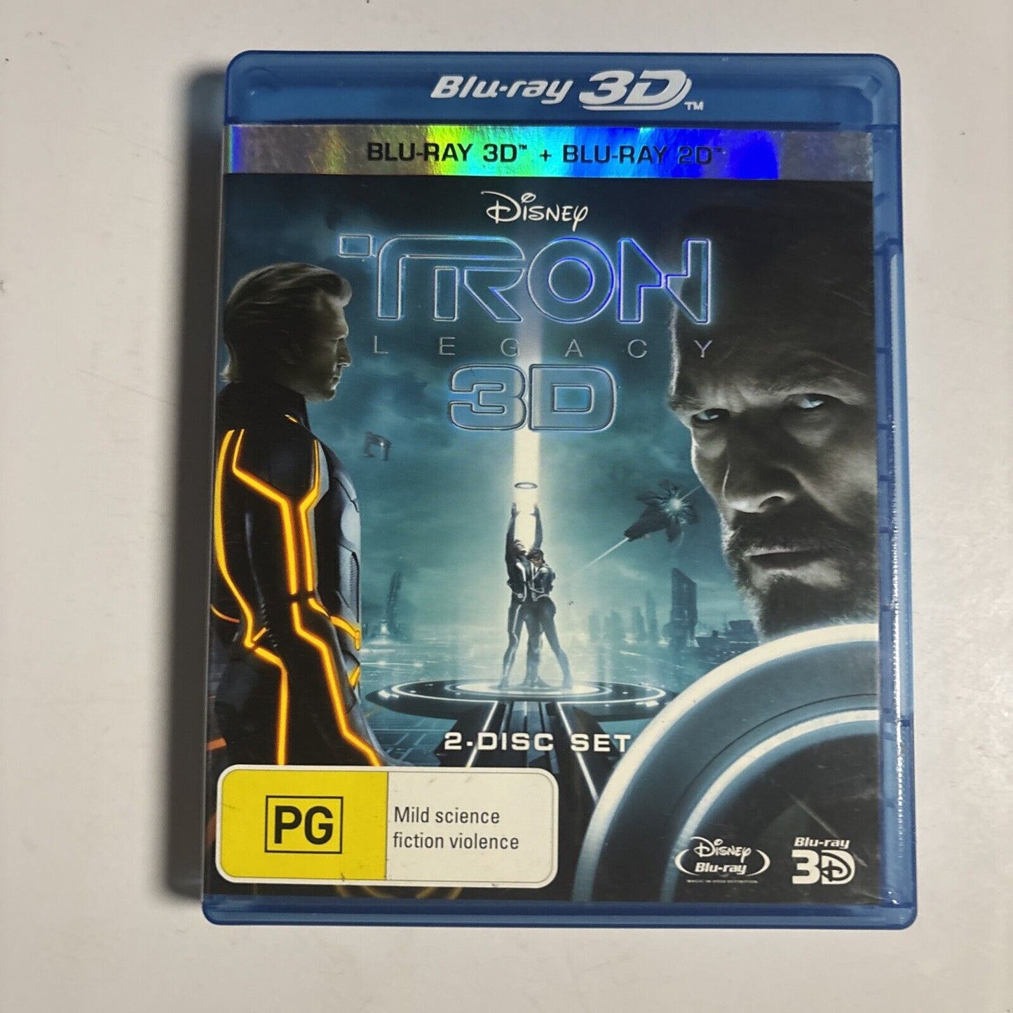 Tron - Legacy 3D (Blu-ray 3D, 2010, 2-Disc) Jeff Bridges All Regions