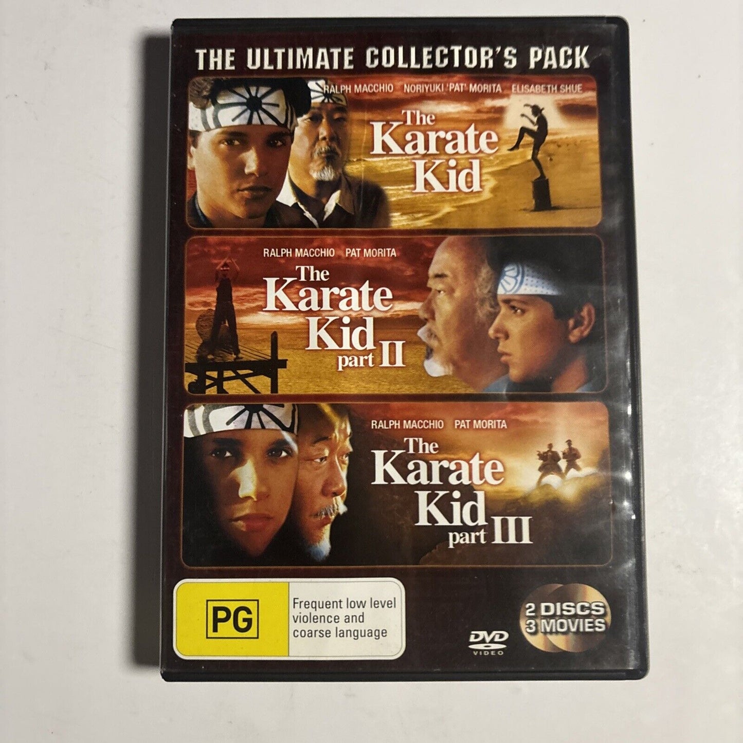 Karate Kid / Karate Kid 2 / Karate Kid 3 (DVD, 3-Disc) Ralph Macchio Region 4