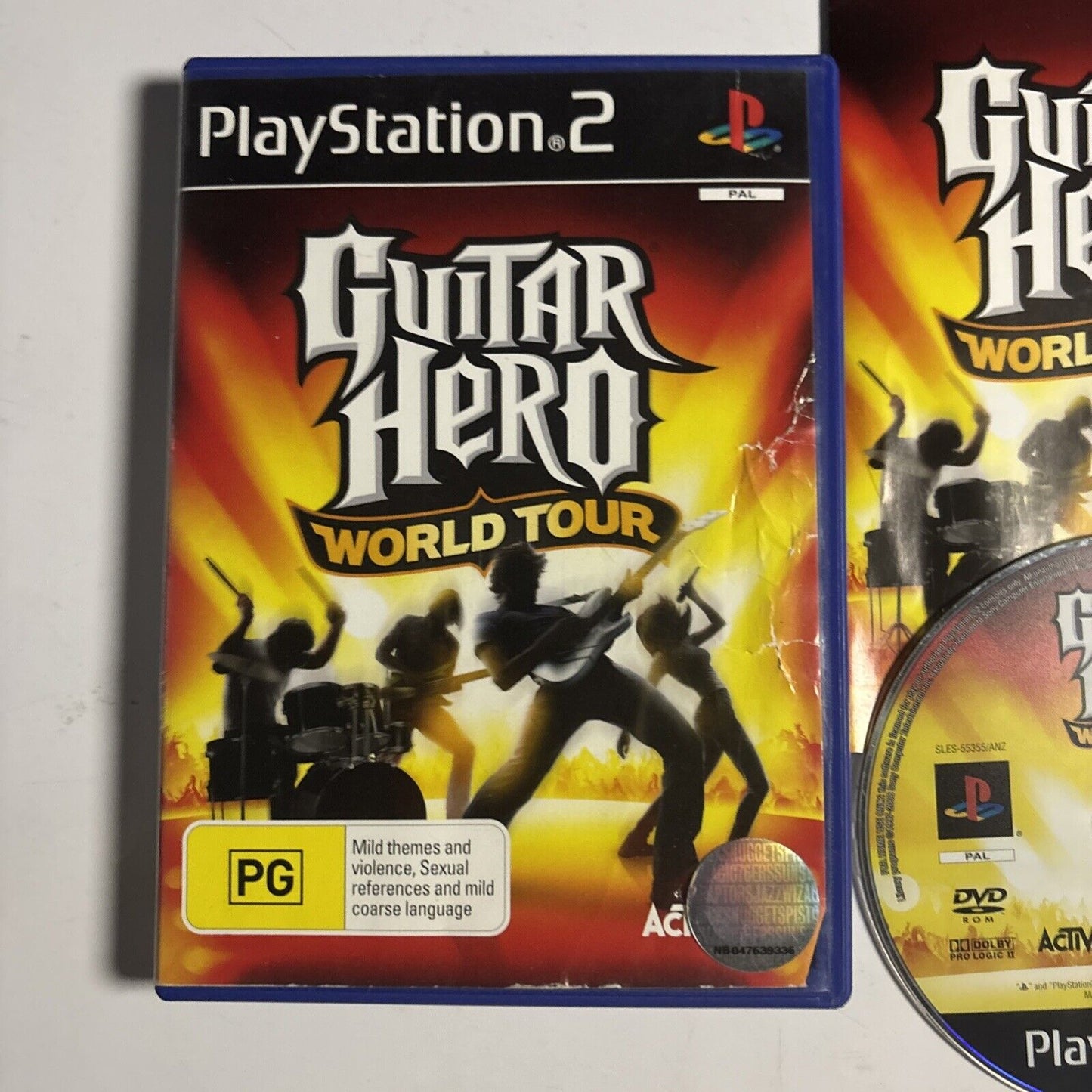 Guitar Hero World Tour Sony Playstation 2 PS2 Manual PAL