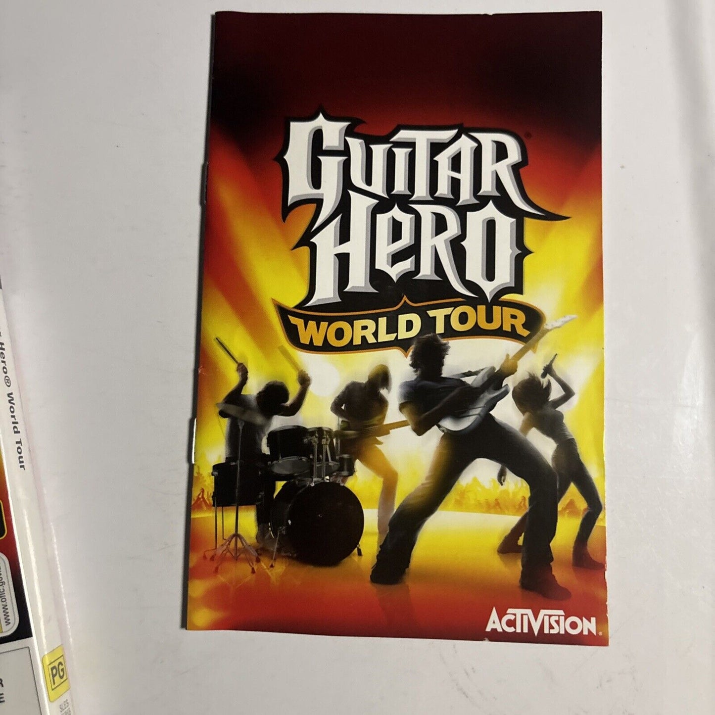 Guitar Hero World Tour Sony Playstation 2 PS2 Manual PAL