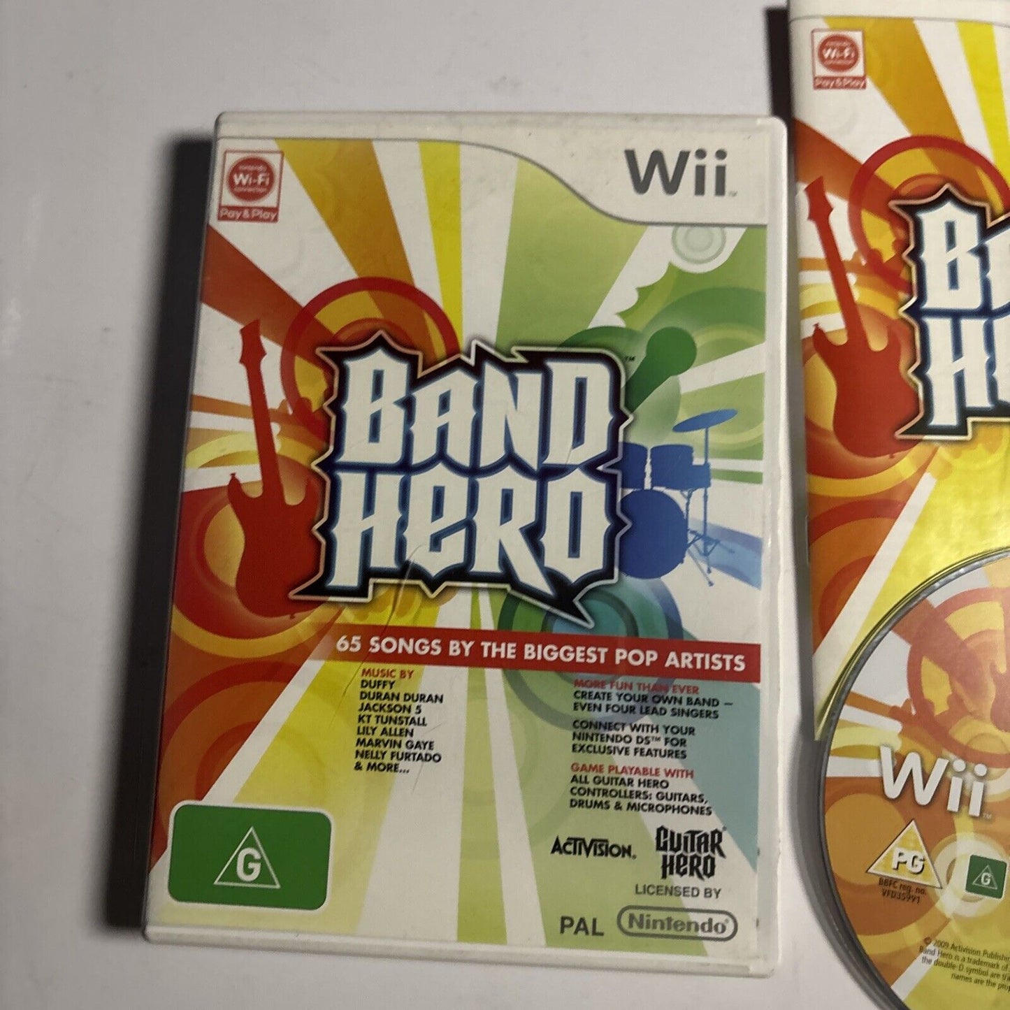 Band Hero Nintendo Wii Game  Manual PAL