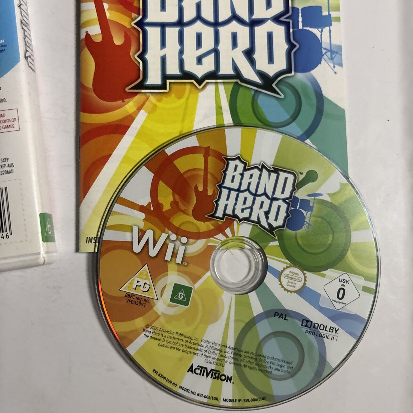 Band Hero Nintendo Wii Game  Manual PAL