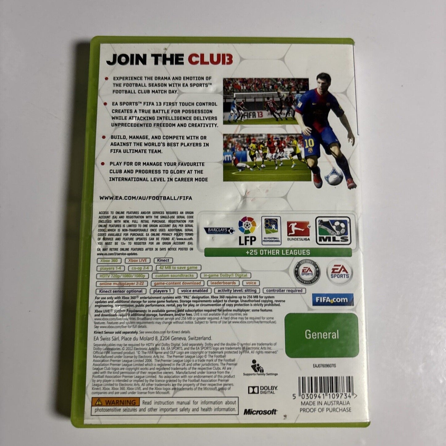 FIFA 13 - Xbox 360 - PAL Lionel Messi