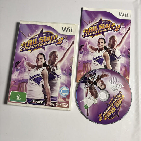 All Star Cheerleader 2 Nintendo Wii Game Manual PAL
