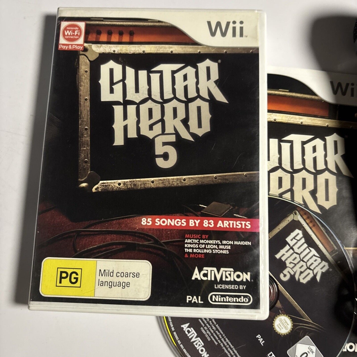 Guitar Hero 5 Nintendo Wii PAL Manual & Guitar Hero Microphone USB