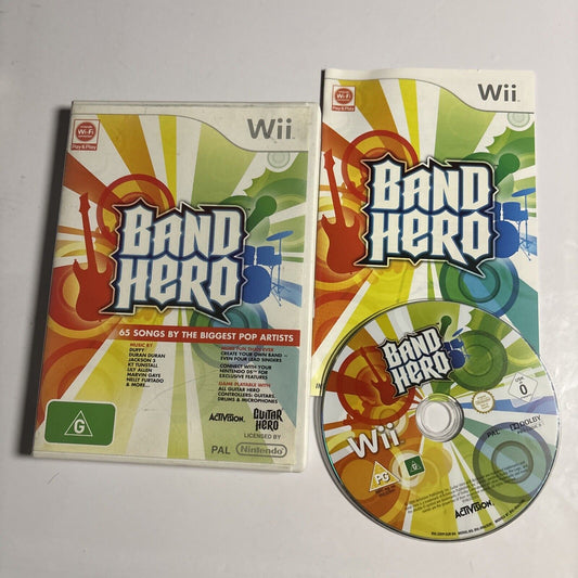 Band Hero Nintendo Wii With Manual PAL