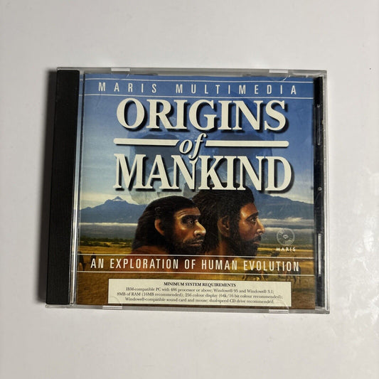 Origins Of Mankind - An Exploration Of Human Evolution PC CDROM Win3.1 95