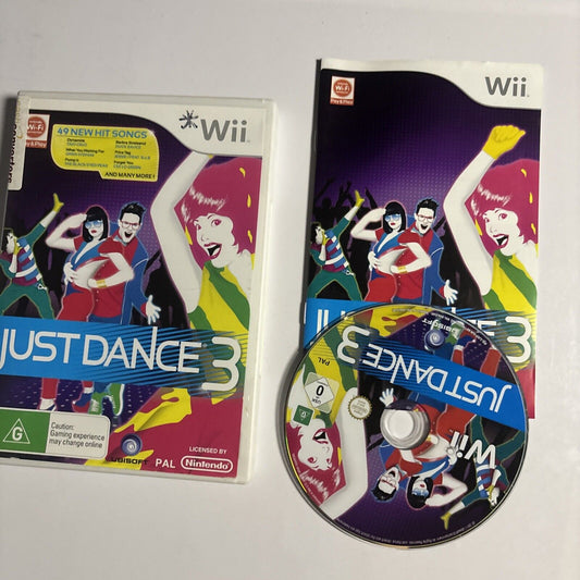 Just Dance 3 Nintendo Wii Complete with Manual PAL