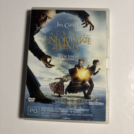 Lemony Snicket's: A Series of Unfortunate events (DVD, 2004) Jim Carrey Region 4