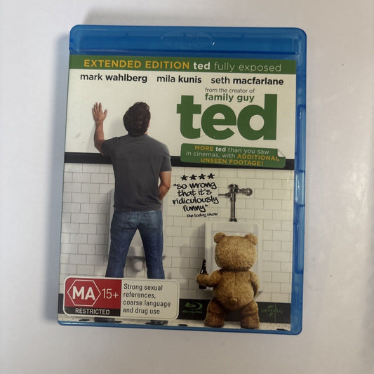 Ted - Extended Edition (Blu-ray, 2012) Mark Wahlberg, Mila Kunis Region B
