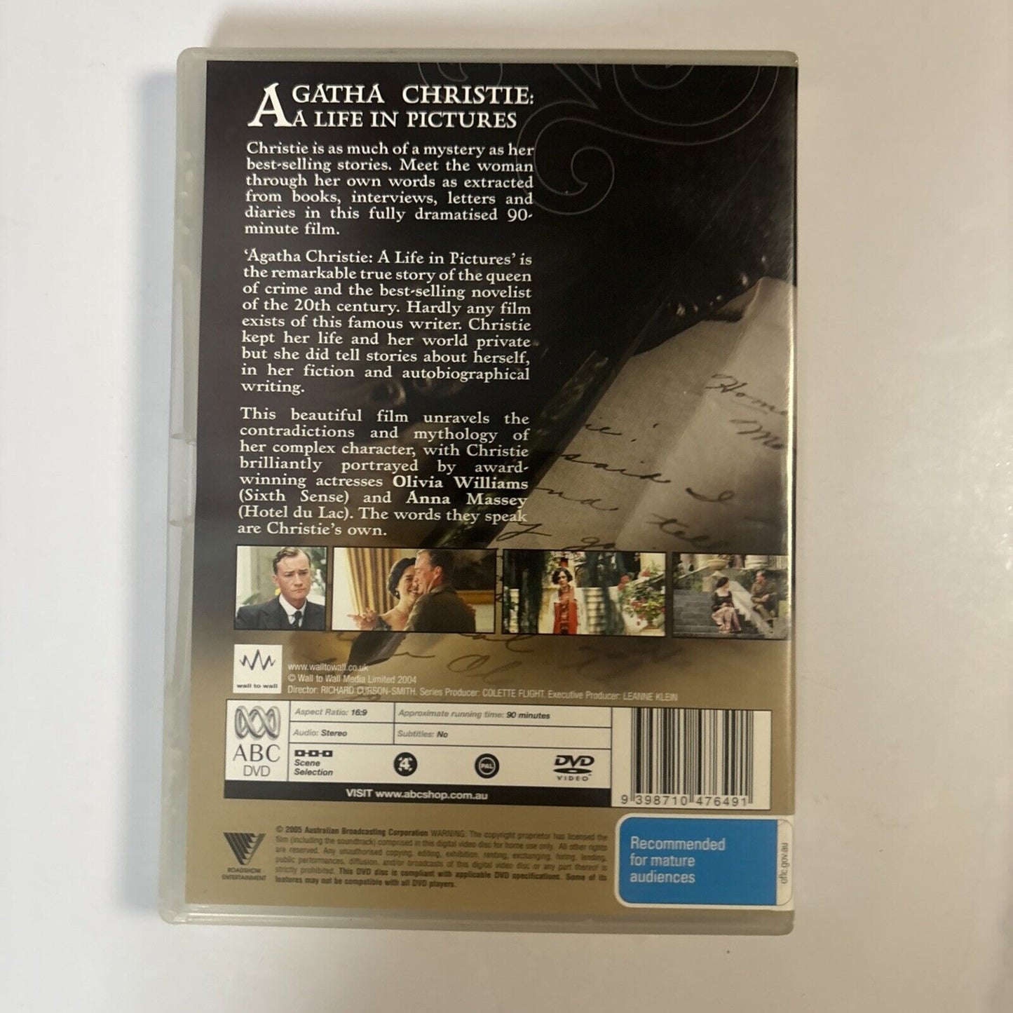 Agatha Christie - A Life in Pictures (DVD, 2004) Olivia Williams Region 4