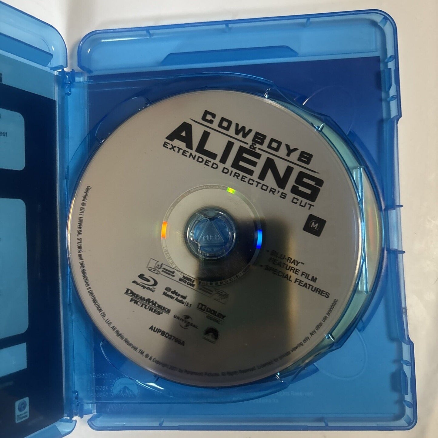 Cowboys & Aliens (Blu-ray + DVD, 2011) Daniel Craig, Harrison Ford Region B & 4