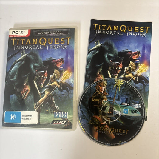 Titan Quest: Immortal Throne Expansion - PC DVD Windows 2007 Game