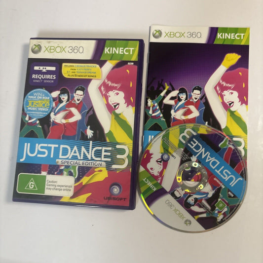 Just Dance 3 Special Edition - Microsoft Xbox 360 Complete With Manual