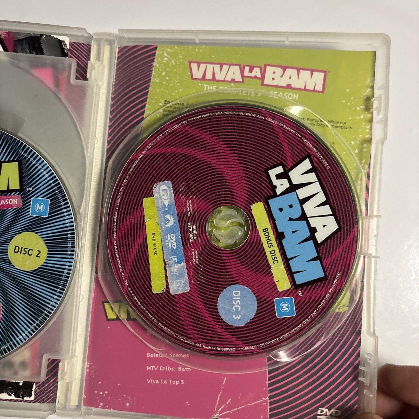 Viva La Bam : Season 4 & 5 (DVD, 2005, 3-Disc) Bam Margera Region 4