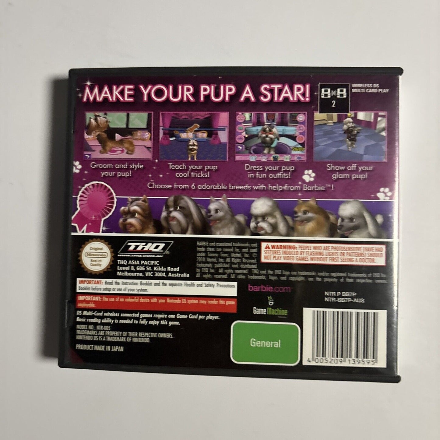 Barbie: Groom and Glam Pups Nintendo DS