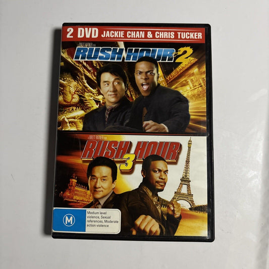 Rush Hour 2 / Rush Hour 3 (DVD, 2-Disc) Jackie Chan, Chris Tucker Region 4