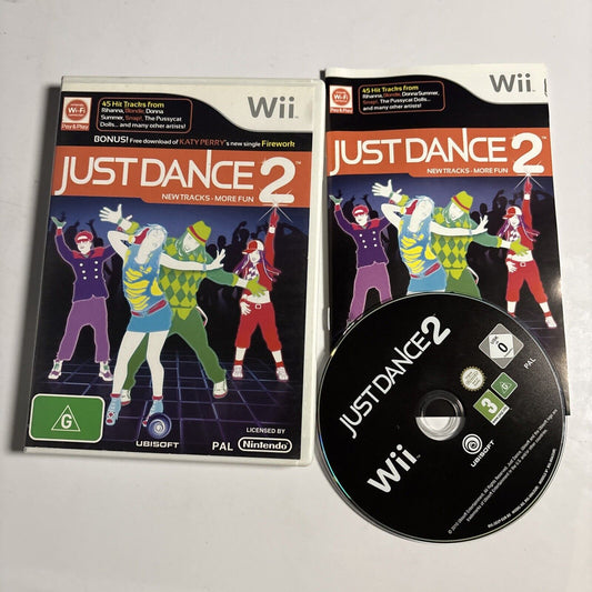 Just Dance 2 Nintendo Wii Complete with Manual  PAL