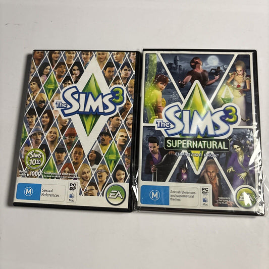 The Sims 3 + Supernatural Expansion Pack PC Mac DVD-ROM