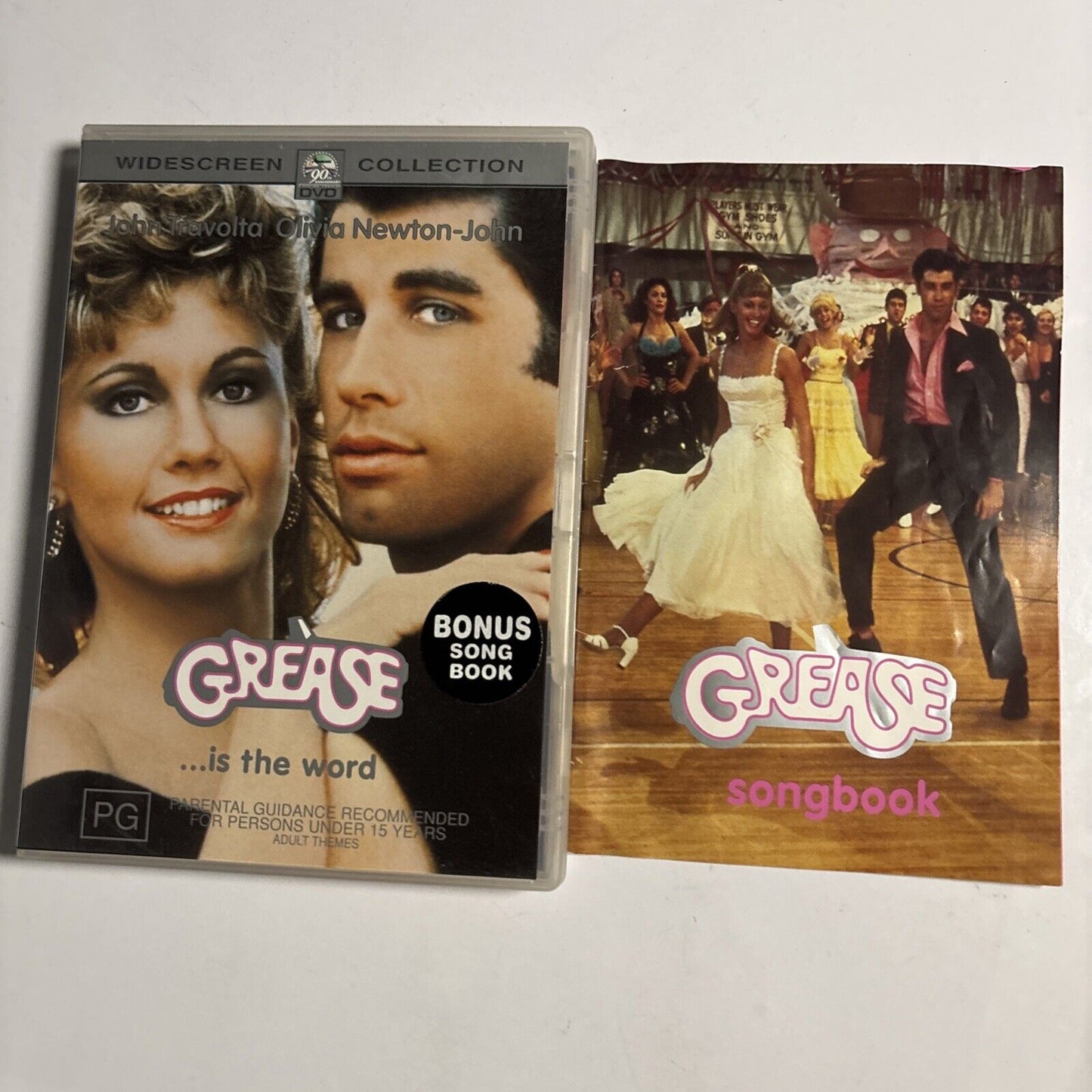 Grease - With Song Book (DVD, 1978) John Travolta, Olivia Newton-John Region 4