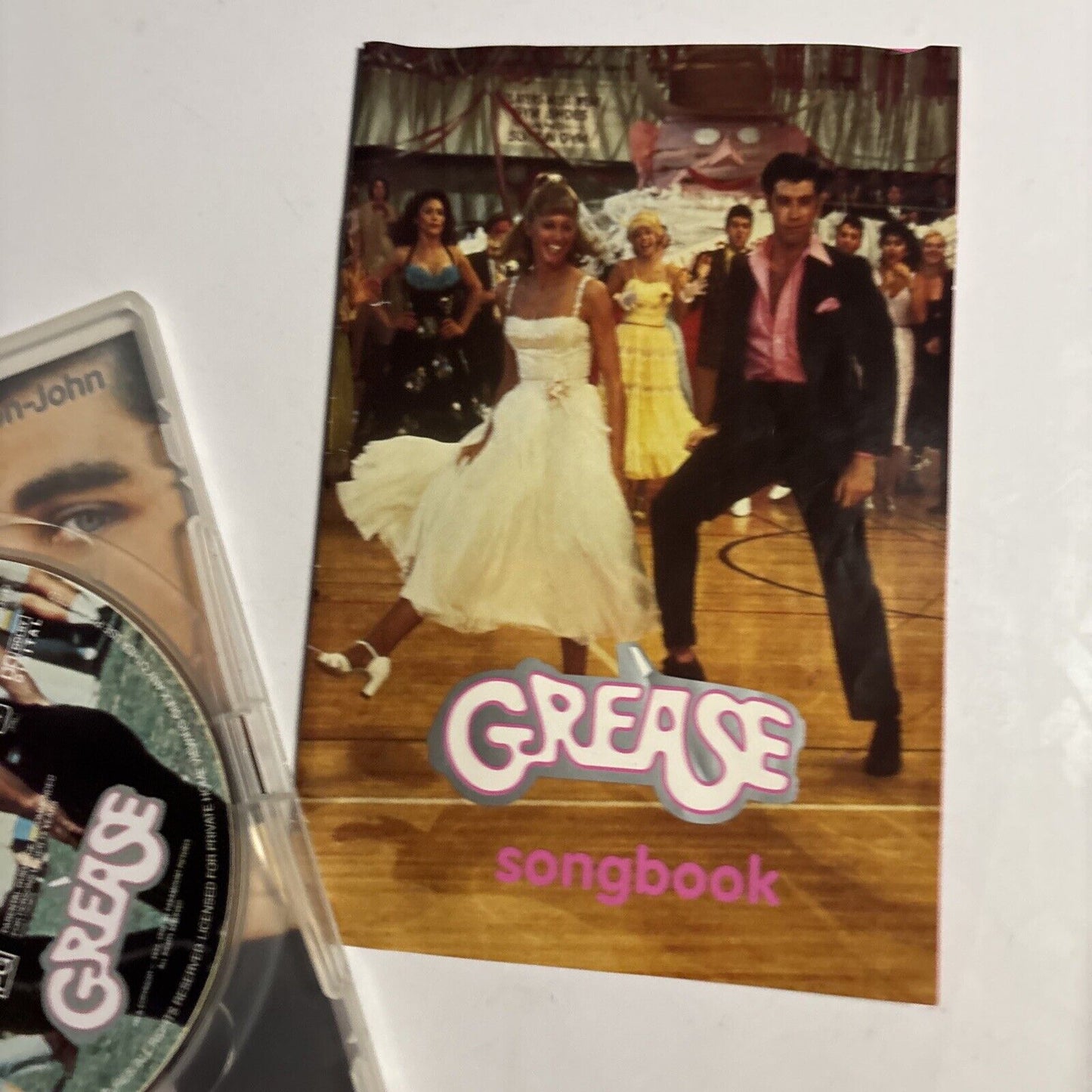 Grease - With Song Book (DVD, 1978) John Travolta, Olivia Newton-John Region 4