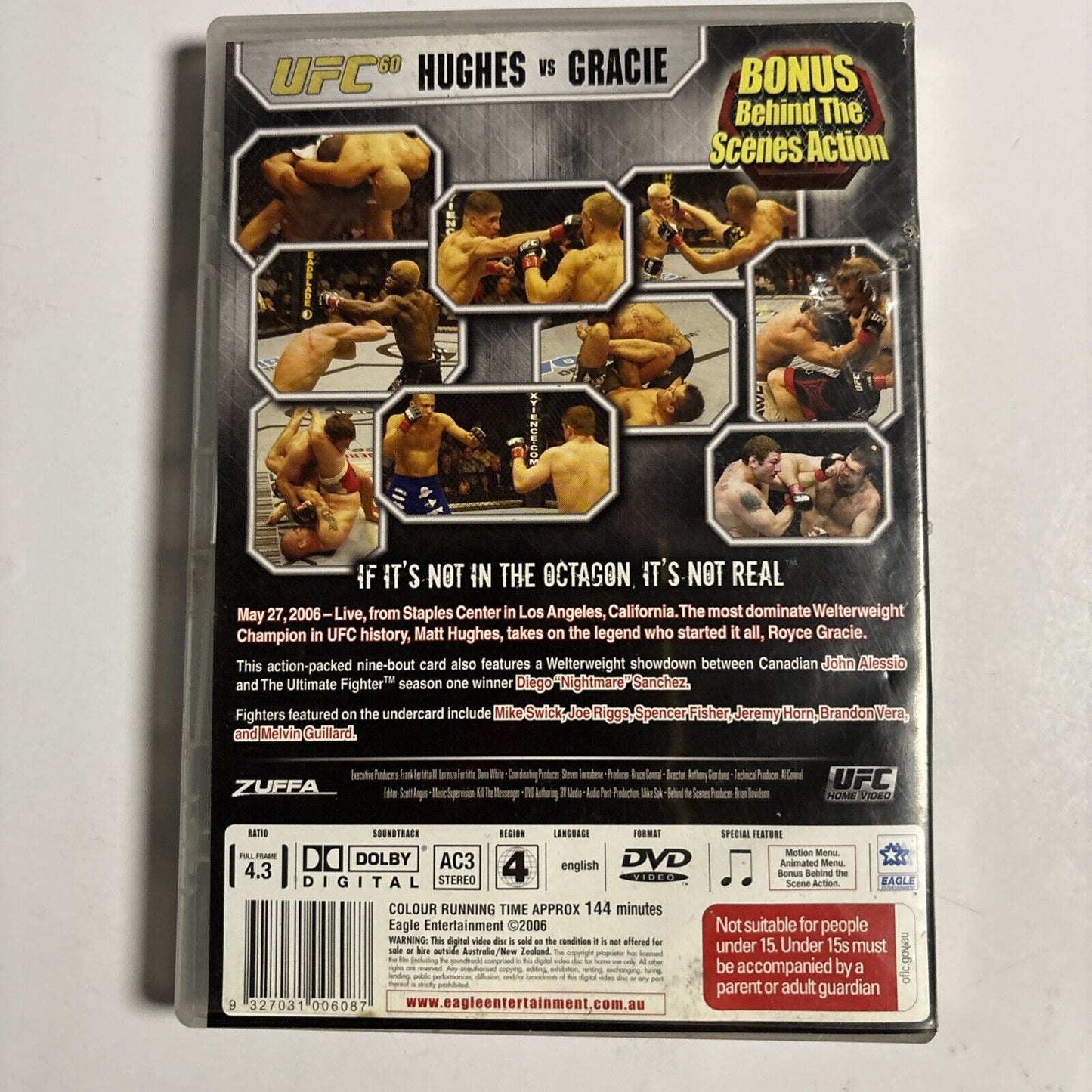 UFC #60 - Hughes Vs Gracie (DVD, 2006) Region 4