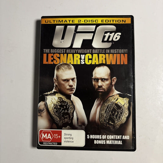 UFC #116 - Lesnar Vs Carwin (DVD, 2010, 2-Disc) Region 4