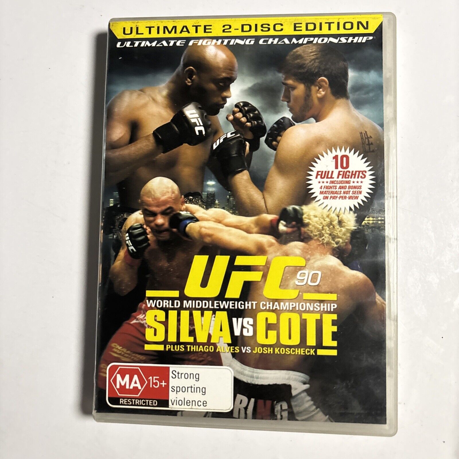 UFC #90 - Silva Vs Cote (DVD, 2008, 2-Disc) Region 4 – Retro Unit