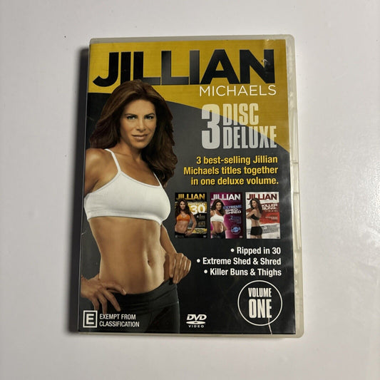 Jillian Michaels 3-Disc Deluxe Volume One (DVD, 2016) Region 4