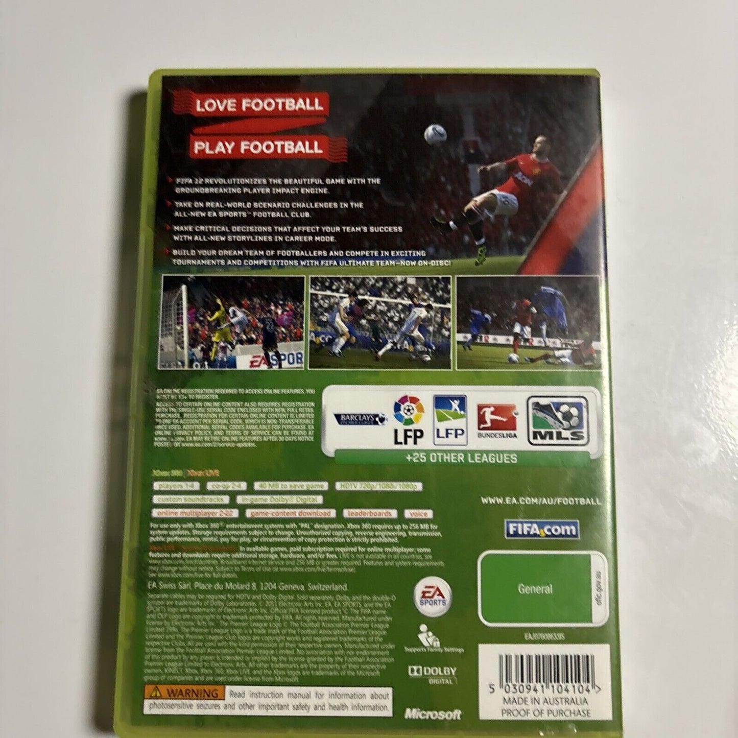 FIFA 12 Xbox 360 PAL Sports Game G Soccer Football PAL Tim Cahill