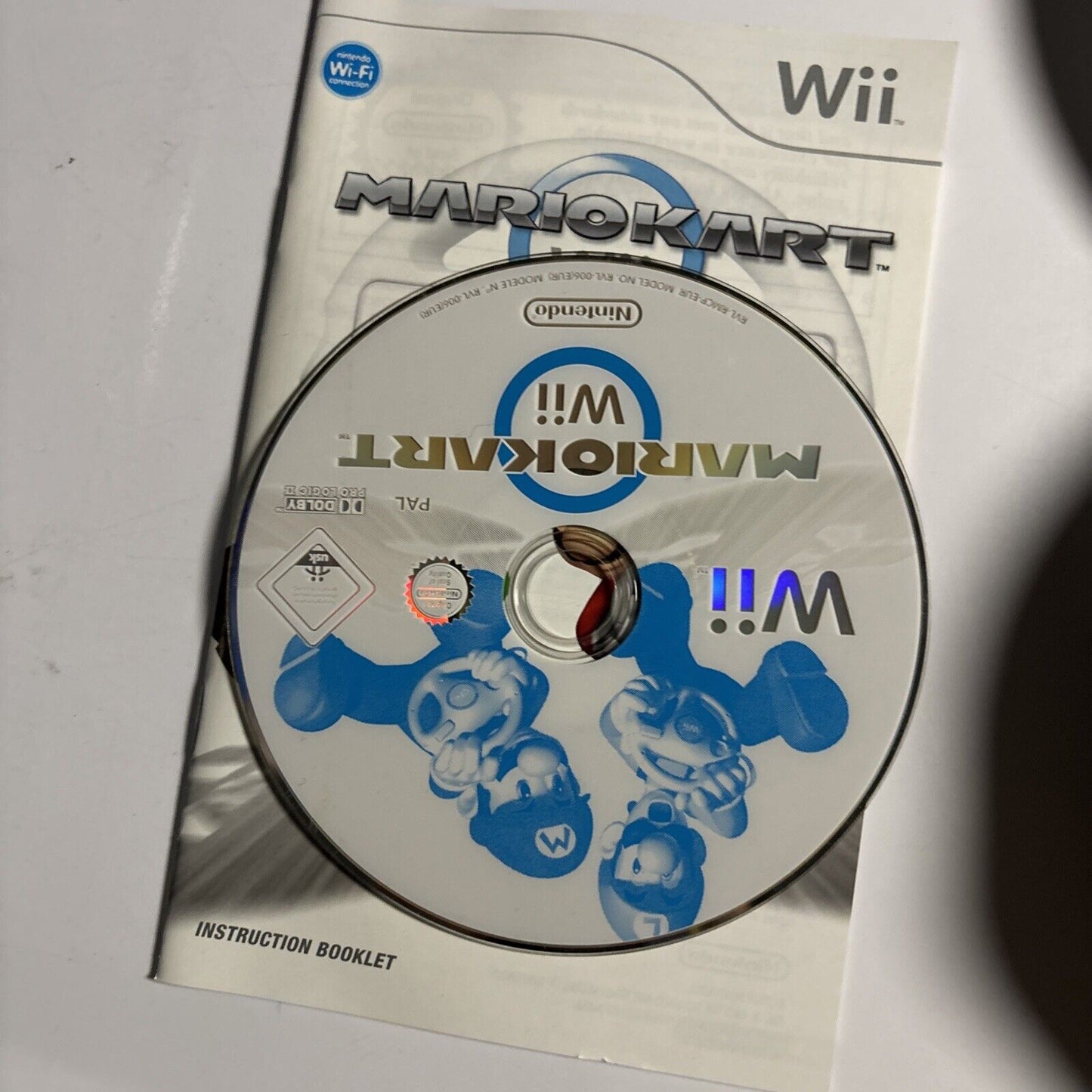 Mario Kart Wii Nintendo Wii With 2 Steering Wheel Manual PAL