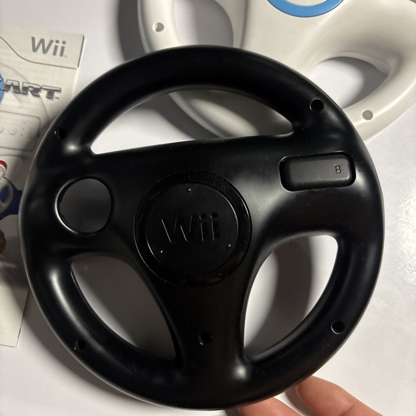 Mario Kart Wii Nintendo Wii With 2 Steering Wheel Manual PAL