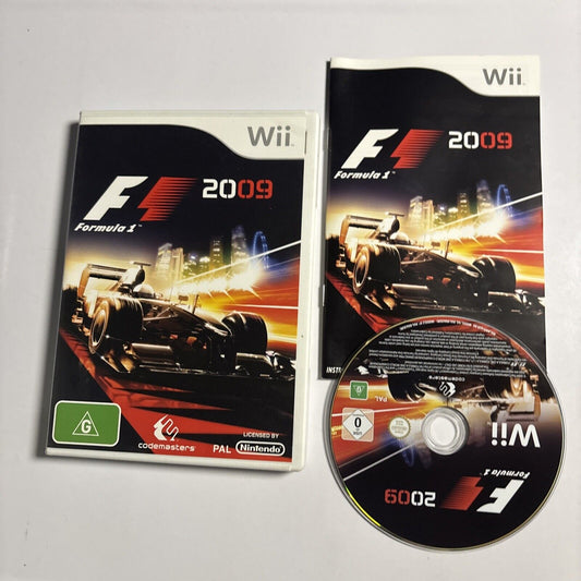 F1 Formula 1 2009 Nintendo Wii Manual PAL