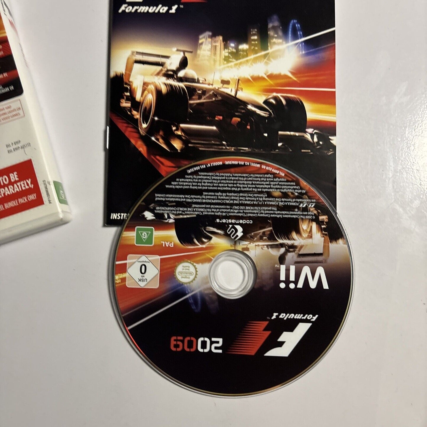 F1 Formula 1 2009 Nintendo Wii Manual PAL