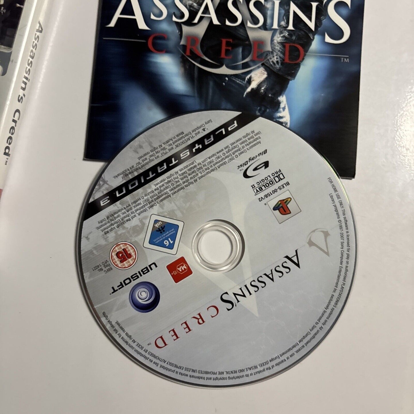 Assassins Creed Sony Playstation 3 PS3 Including Manual