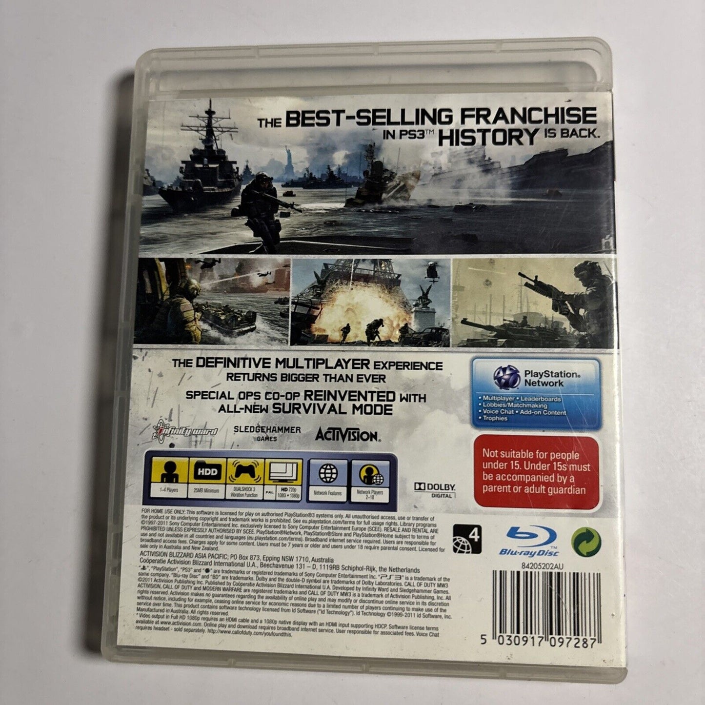 Call Of Duty: Modern Warfare 3 - Playstation 3 PS3 Game