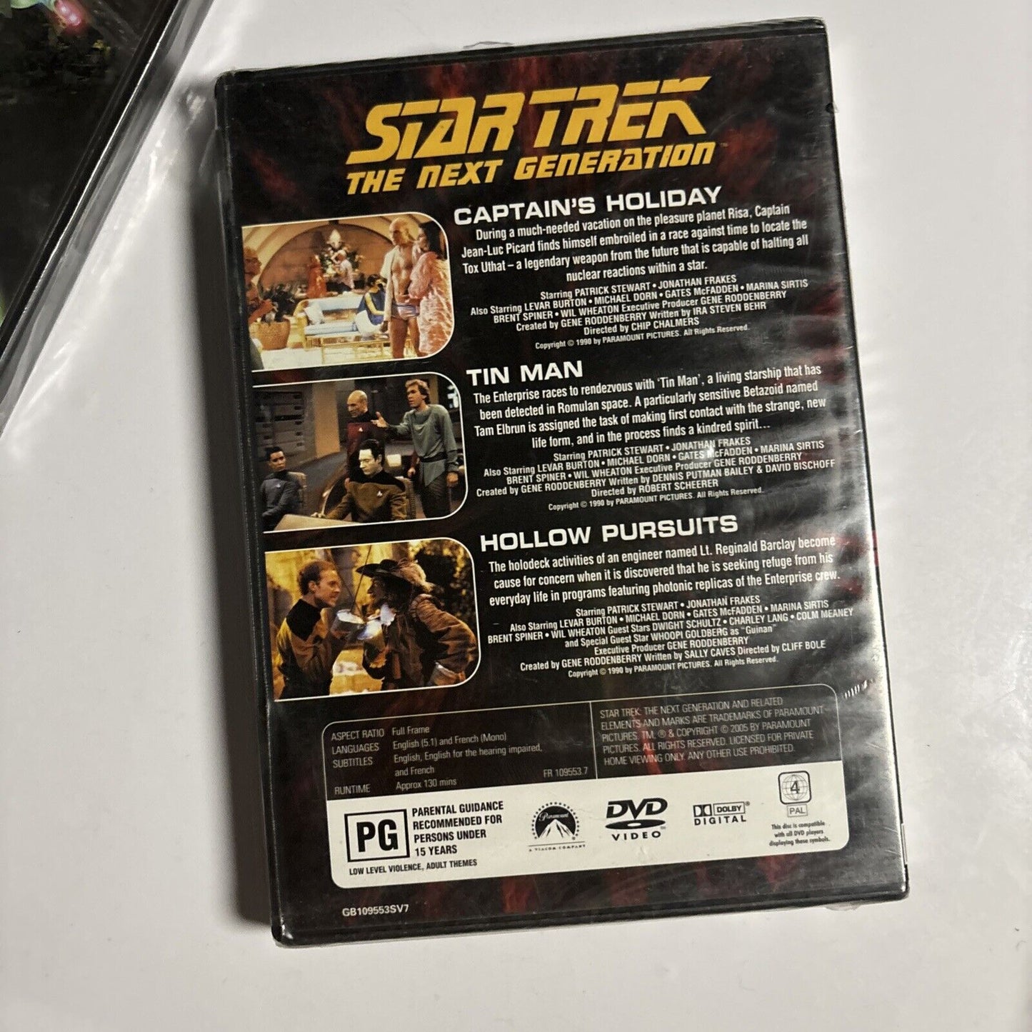 Star Trek The Next Generation: TNG 11,12,21,22,23,25 (DVD, 5-Disc) Region 4