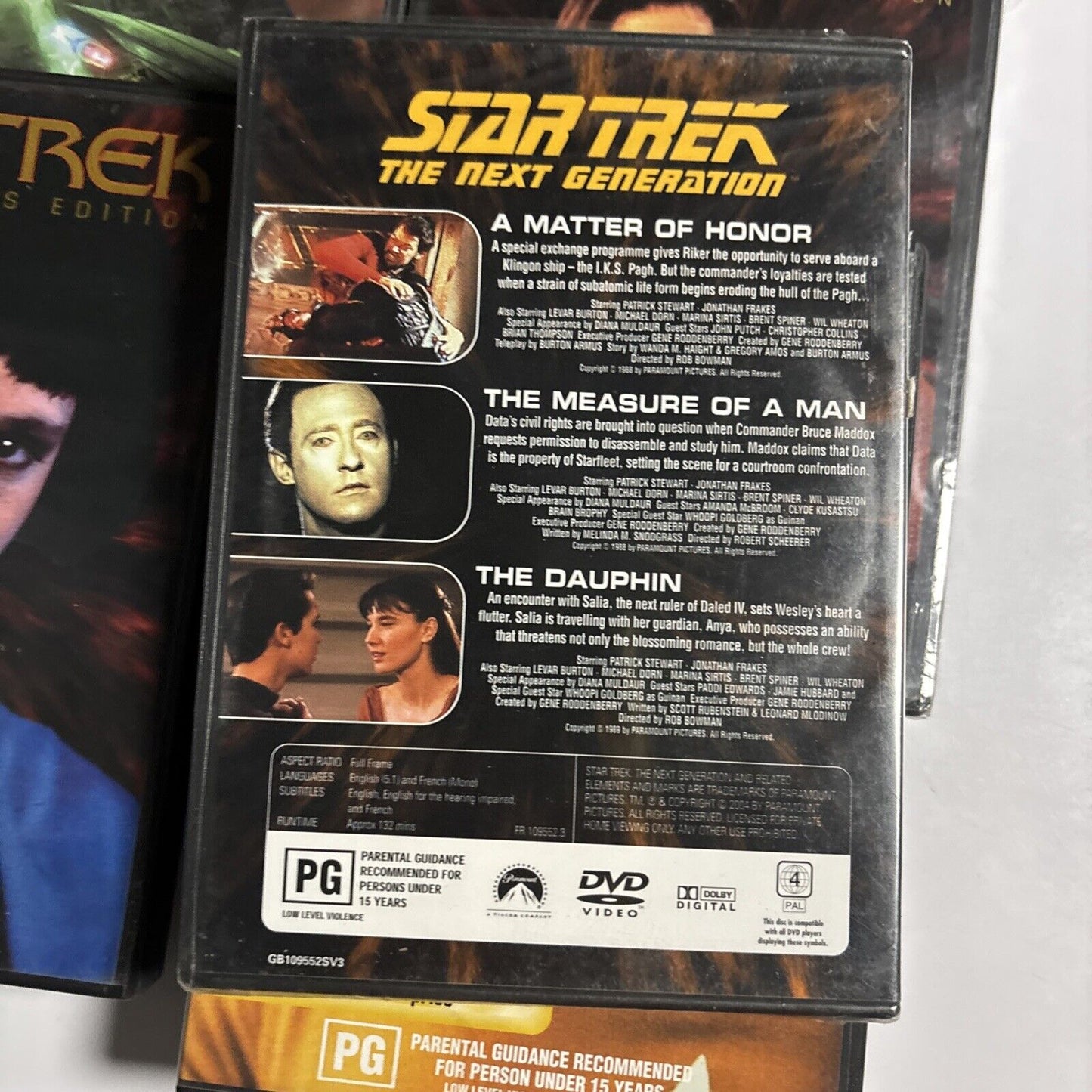 Star Trek The Next Generation: TNG 11,12,21,22,23,25 (DVD, 5-Disc) Region 4