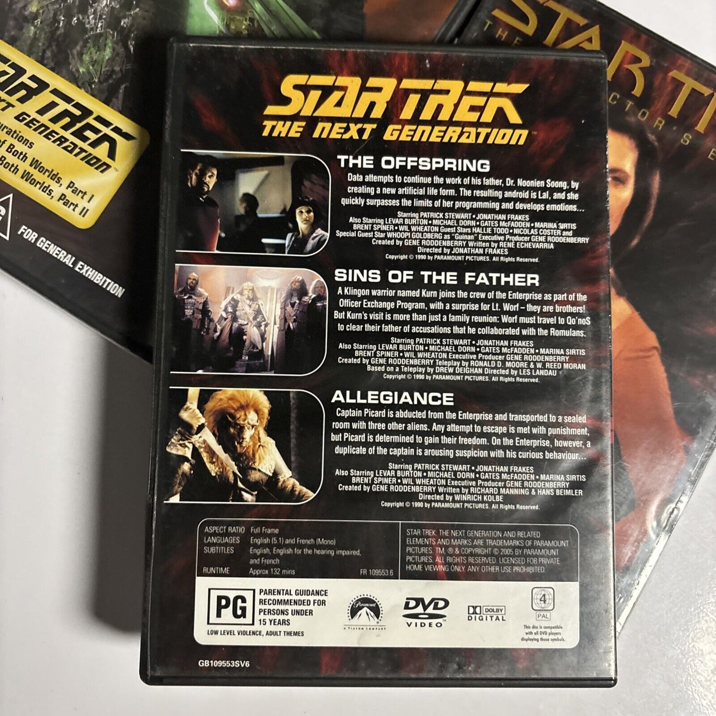 Star Trek The Next Generation: TNG 11,12,21,22,23,25 (DVD, 5-Disc) Region 4