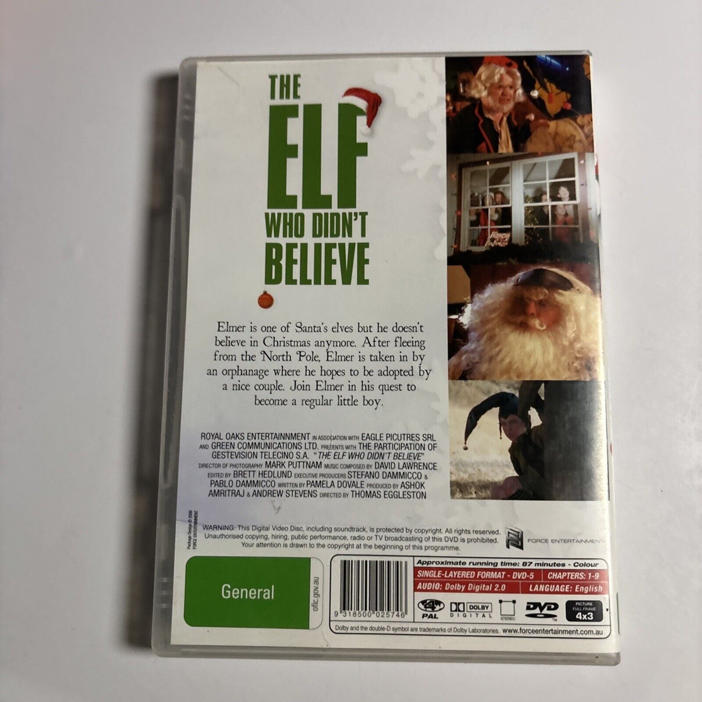 The Elf Who Didn't Believe (DVD, 1998) Samantha Mudd, Ross Hagen Region 4